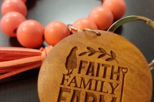 Faith Family Farm Keychain Bracelet