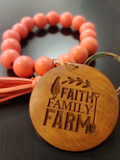 Faith Family Farm Keychain Bracelet