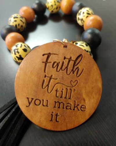 Faith It Till You Make It Keychain Bracelet