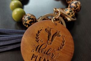 Heifer Please Keychain Bracelet